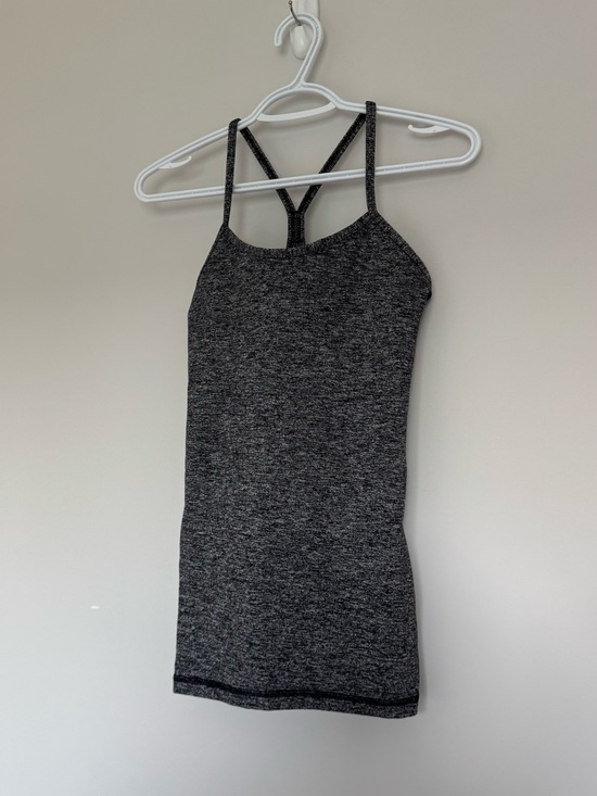lululemon athletica Tops - Lululemon Power Y Tank Heathered Black